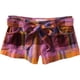 thumbnail image 1 of Aeropostale Womens Plaid Extraíble Casual Chino Shorts, Naranja, 1/2, 1 of 1