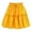 Yellow, variant on Aofany Summer Skirt for Women Boho Elastic High Waist Solid Color Ruffle A Line Swing Skirts Casual Beach Short Mini Skirt