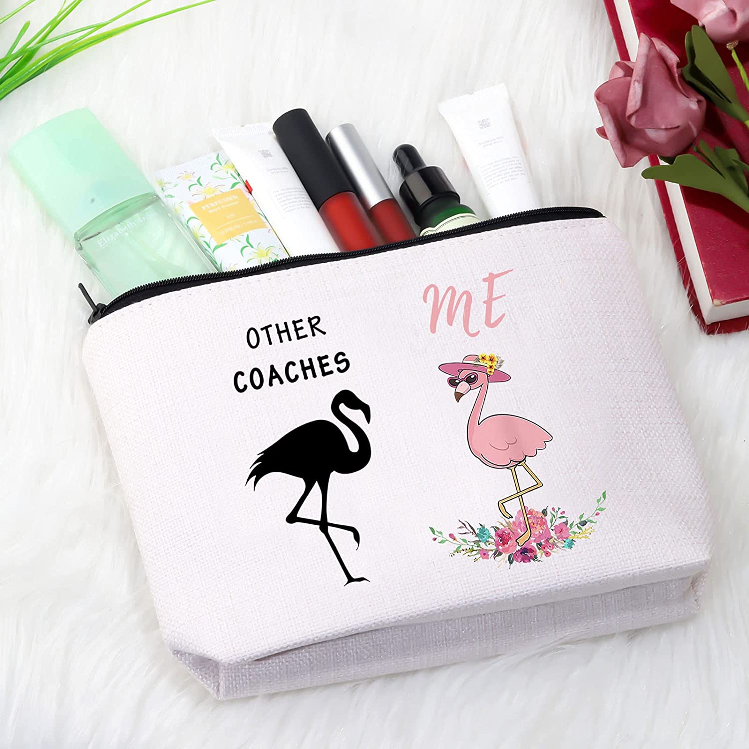 Coaches Gift for Women Other Coaches Me Football Baseball Cheer Coaches Zipper Pouch Cosmetic Makeup Bag Coaches Birthday Gift - image 4 of 5