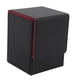 thumbnail image 2 of Caja De Almacenamiento De Tarjetas, Protector De Caja De Almacenamiento De Tarjetas De Juego De Cuero PU Magnético Vertical De 100 Tarjetas, 2 of 7