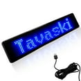 thumbnail image 3 of OCHIKI LED Car Sign Message Board Bluetooth Connection by Smartphone Programmable Fit for Car Taxi Windows Windshield or Store Front Support Multi-language Texts Blue, 3 of 8