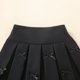 thumbnail image 5 of Odeerbi Niñas de Cintura Alta Falda Plisada Arco Color Sólido Falda Uniforme de La Escuela, 5 of 6