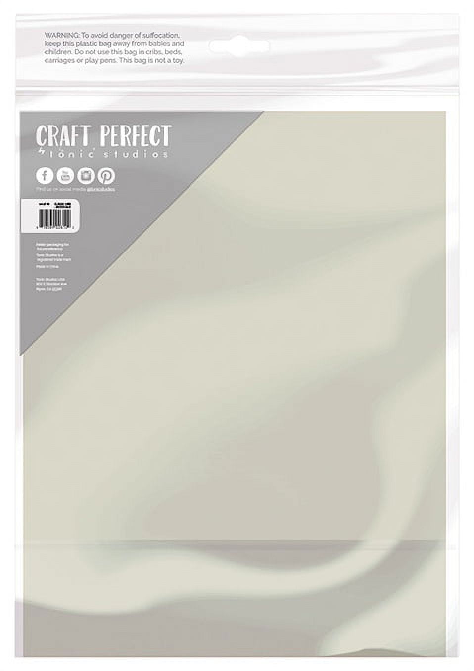 Craft Perfect Weave Textured Classic Card 8.5 inchx11 inch 10/Pkg-Fern Green