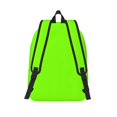 thumbnail image 4 of Casual Canvas Backpack Without Interlayer Large Capacity Stick Bag Design For Outdoor Shopping Office Outdoor Sports Fluorescent Green Medium, 4 of 7