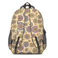 thumbnail image 3 of Pioneer Flower Floral Print Pattern Backpack for School, Cute School Bag with Adjustable Shoulder Straps and Padded Back, 16.9"x12.6"x5.9", 3 of 5