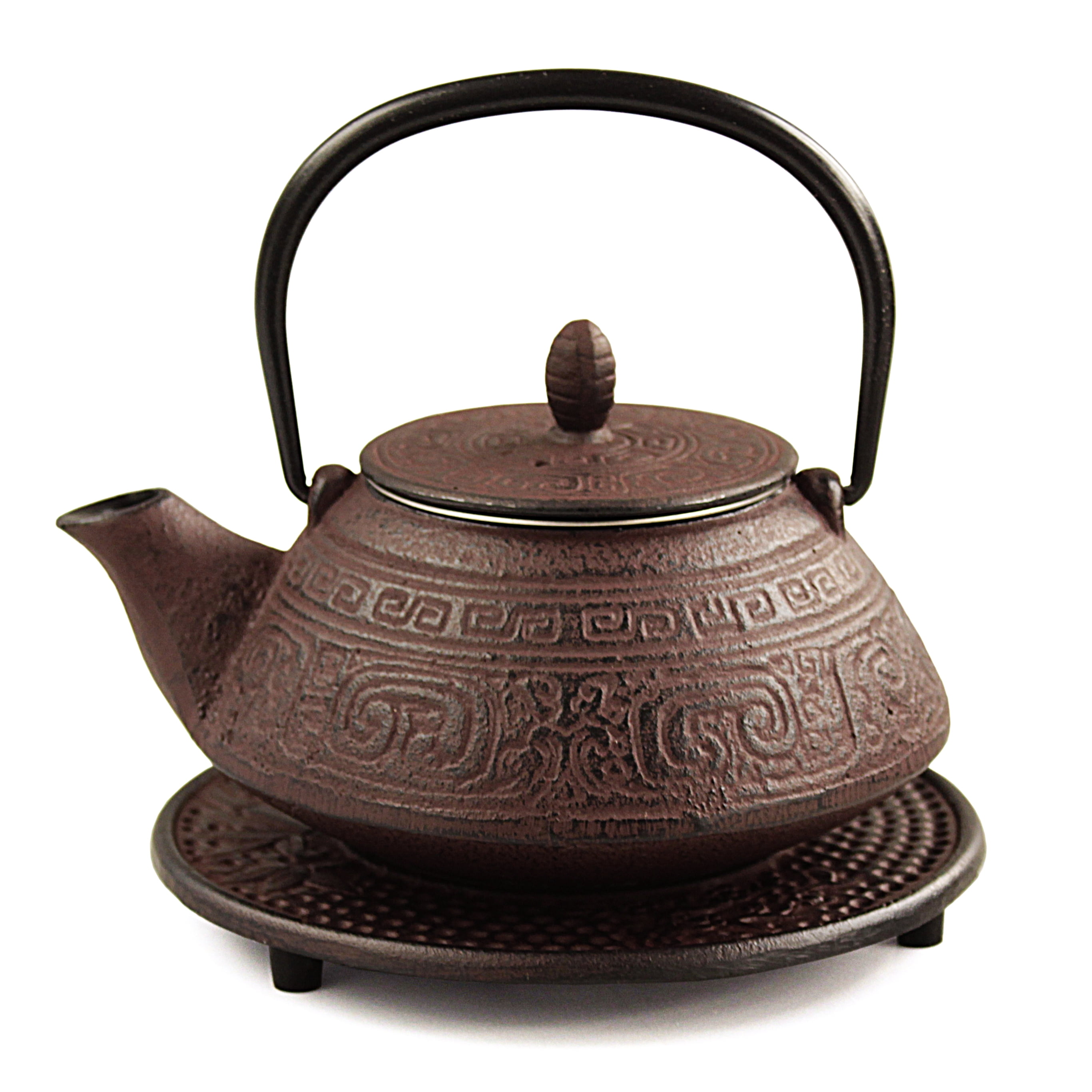 Japanese Tetsubin Cast Iron Aztec 13oz. Teapot