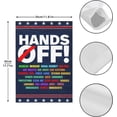 thumbnail image 2 of Hands Off Protest Social Security And Medicare Protest Outdoor Flags One Size Double SidedOne SizeRusticFlags, 2 of 6