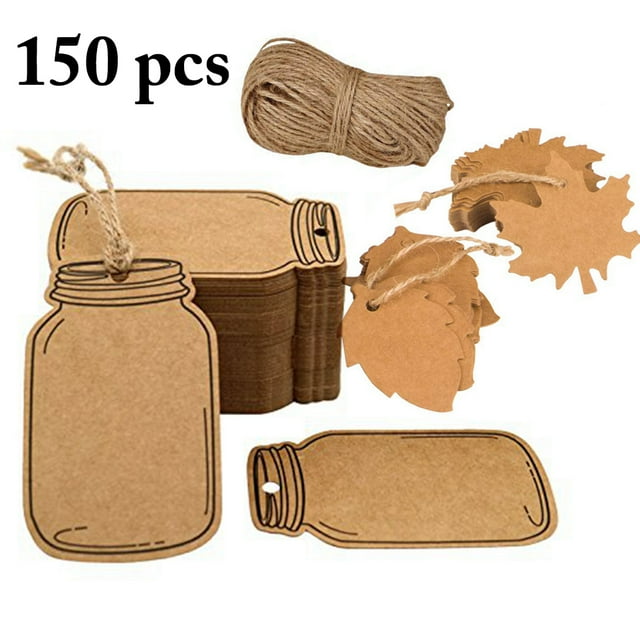 Gift Tag Multi-purpose Decorative Hanging Tag Kraft Paper Tag with String