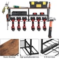 thumbnail image 6 of Power Tool Organizer Drill Holder Wall Mounted Garage Tool Shelf for Cordless Drills, 6 of 7