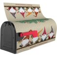 thumbnail image 4 of Christmas Winter Gnomes Mailbox Covers Magnetic Post Box Cover Wraps Standard Size 25.5x21 in Inches for Garden Yard Decor, 4 of 6