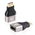 thumbnail image 1 of Adaptador AIMHDUTY Mini HDMI a HDMI 8K @60Hz 4K @144Hz, paquete de 2, 1 of 7