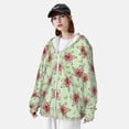thumbnail image 5 of Daiia Lilies Flowers UPF 50+ Sun Protection Hoodie Jacket Lightweight Long Sleeve Sun Shirt for Women Men with Pocket Hiking Outdoor-Small, 5 of 9