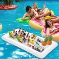 thumbnail image 4 of 1 paquete de barra inflable para servir hielo, 135*65 cm, enfriador de bebidas para fiestas en la piscina, bandeja de hielo, contenedores de bebidas para fiestas de verano, 4 of 5