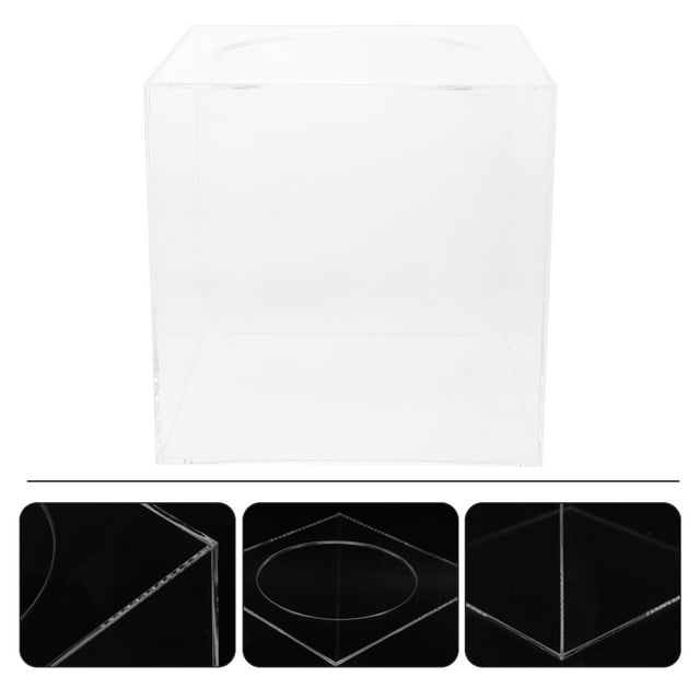 IFANLANDOR 1Set Clear Acrylic Donation Box Suitable for Office Fundraising Items To Sell