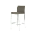 thumbnail image 1 of Tabouret de Comptoir Moderne Delta en Similicuir et Chrome - Qualité Commerciale, 1 of 5