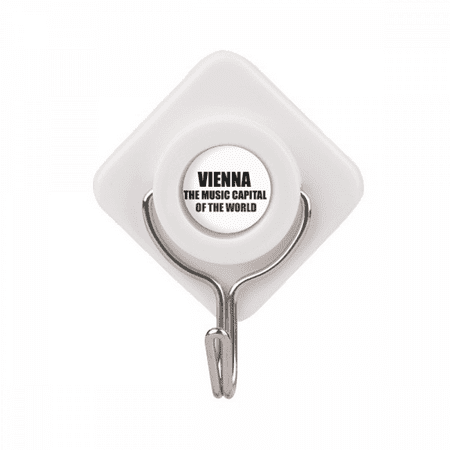 

Vienna Music Capital Of The World Adhesive Wall Hooks Hanging Self Sticky