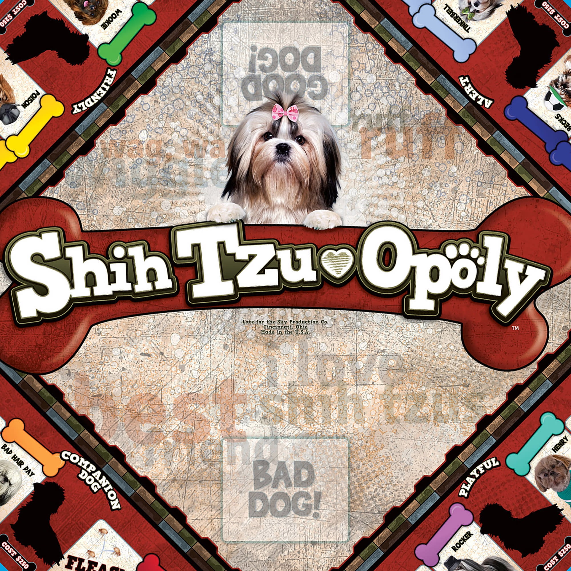 Late For The Sky: Shih-tzu-Opoly - Dog Themed Family Board Game, Opoly-Style Game Night, Traditional Play Or 1 Hr Version, Ages 8+, 2-6 Players