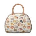 thumbnail image 2 of Ocean Lunch Box for Women: Seashell Conch Design - Insulated Reusable Bag, Leakproof Compact for Work/Travel, High Capacity Tote with Pockets, 2 of 4