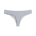 thumbnail image 3 of Gibobby Calzones de encaje para mujer Tanga sexy para mujer Bragas sin costuras Seda de hielo Tanga transpirable Bragas(Gris,CH), 3 of 4