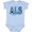 AE-Light Blue, variant on ALS Awareness Ribbon Boys or Girls Baby Bodysuit