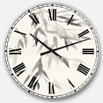 thumbnail image 1 of DesignArt Horloge Murale Simpliste Feuilles de Bambou IV Grande, 1 of 2