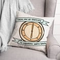 thumbnail image 2 of Creative Products Shortcut Compass 16x16 Spun Poly Pillow, 2 of 2