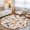 Purple, variant on Round Rugs 6Ft, Tropical Leaves Round Area Rug Washable Indoor Throw Carpet, Modern Simple Abstract Botanical Watercolor Soft Non Slip Circle Rug for Office Cabinet Home Decor Aesthetic