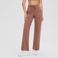 thumbnail image 2 of Lenpel Women's Wide Leg Sweatpants High Waisted Drawstring Workout Yoga Pants with Pockets Loose Lounge Trousers, 2 of 3