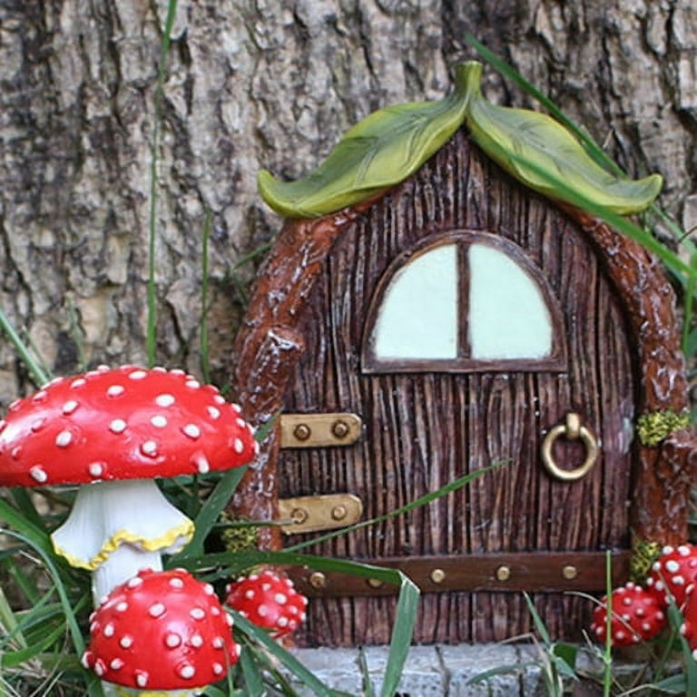 Sunjoy Tech Fairy Garden Mushroom House Outdoor Fairies Houses