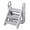 Grey, variant on Collapsible Toddler Step Stool with Handles, Adjustable Height Kids Counter Assistant Ladder, Sturdy Plastic Nursery Standing Tower, Non-Slip Step Stool for Bathroom, Kitchen, and Potty Training