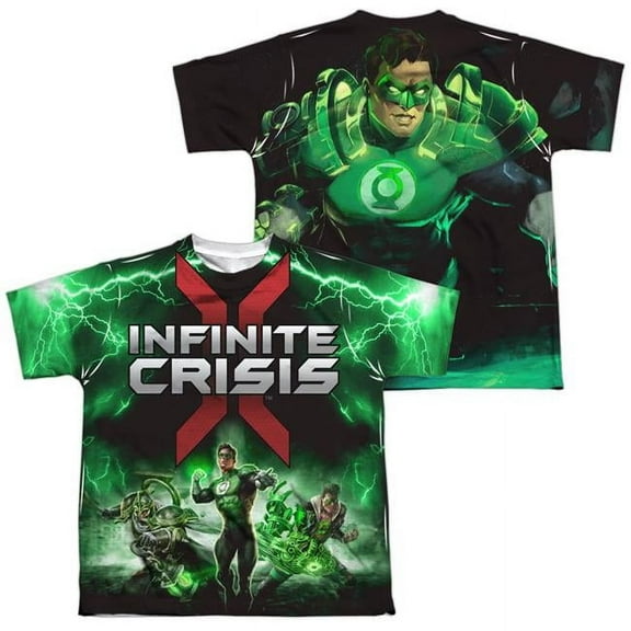 Infinite Crisis - Ic Green Lantern (Front/Back Print) - Youth Short Sleeve Shirt - Medium