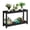 Black, variant on Garderth Outdoor Console Table,2-Tier Patio Console Table,Wood Buffet Bar Storage Organizer,Entryway Side Table,Accent Plant Table With Adjustable Foot Pad For Porch Backyard Garden Balcony