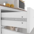 thumbnail image 5 of VEIKOUS 72'' Pantry Kitchen Cabinet Freestanding Hutch Storage Cabinet w/ Buffet Cupboard, Drawer & Adjustable Shelves, White, 5 of 12