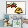 thumbnail image 3 of Designart 'Red Berries and Banana' Farmhouse Framed Art Print, 3 of 4