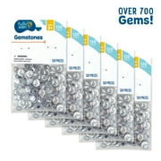 Hello Hobby 9mm Round Flatback Clear Rhinestones, Loose Gemstones for Unisex Kids & Adults, 720 Count