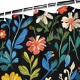 thumbnail image 2 of Floral Pattern 84x72in Shower Curtain,Bathroom Decorative Shower Curtains Set with 12 Hooks,Modern Waterproof Washable Shower Curtain, 2 of 4