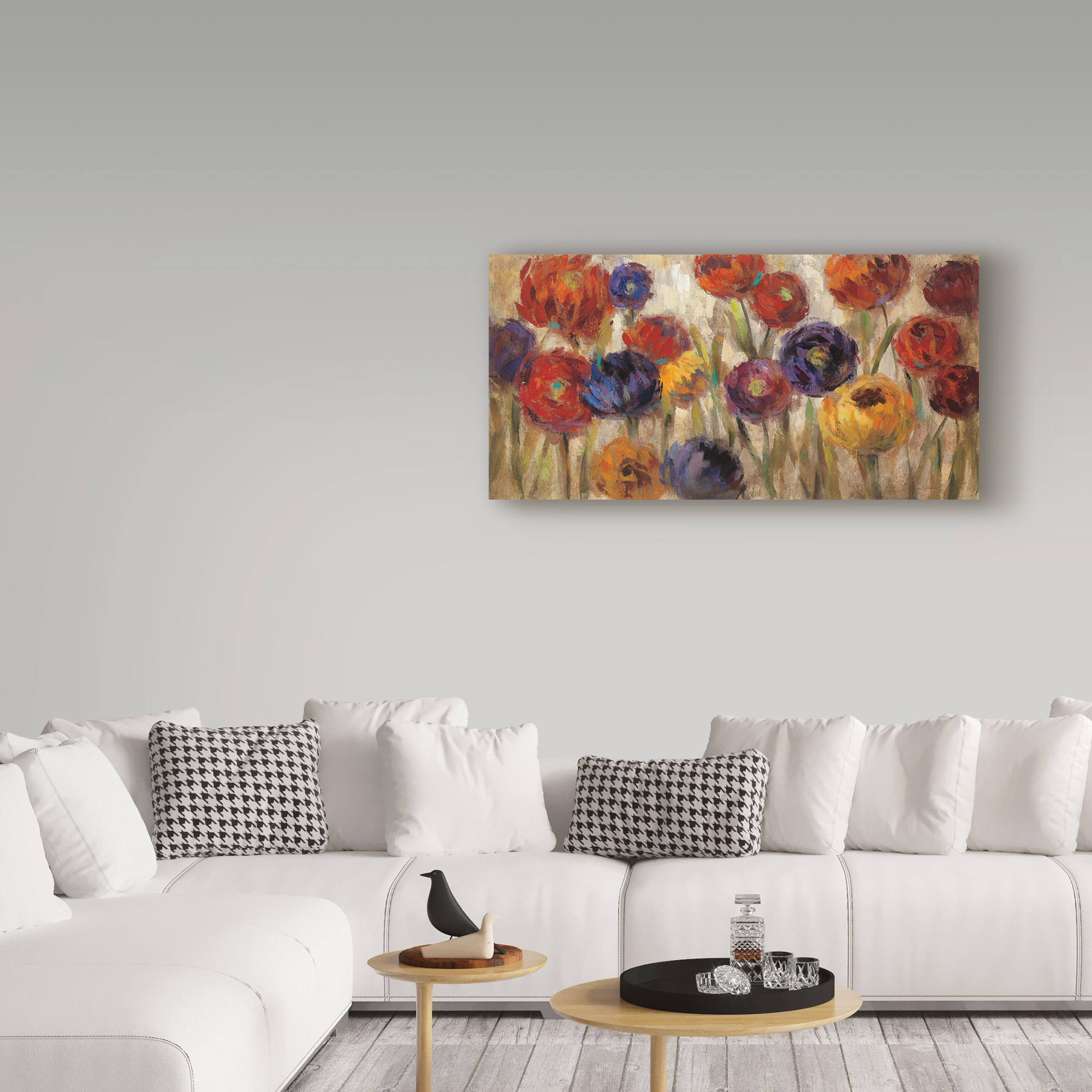Trademark Fine Art 'Asters and Mums' Canvas Art by Silvia Vassileva