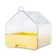 thumbnail image 1 of Jaula para pájaros, baño para pájaros, caseta de baño para pájaros, sin fugas, accesorios para jaulas. Amarillo, 1 of 9