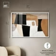 thumbnail image 4 of Taupe and Obsidian III Shadowbox Print Minimalist Art by Art Remedy, White Frame, 54 x 36, 4 of 6