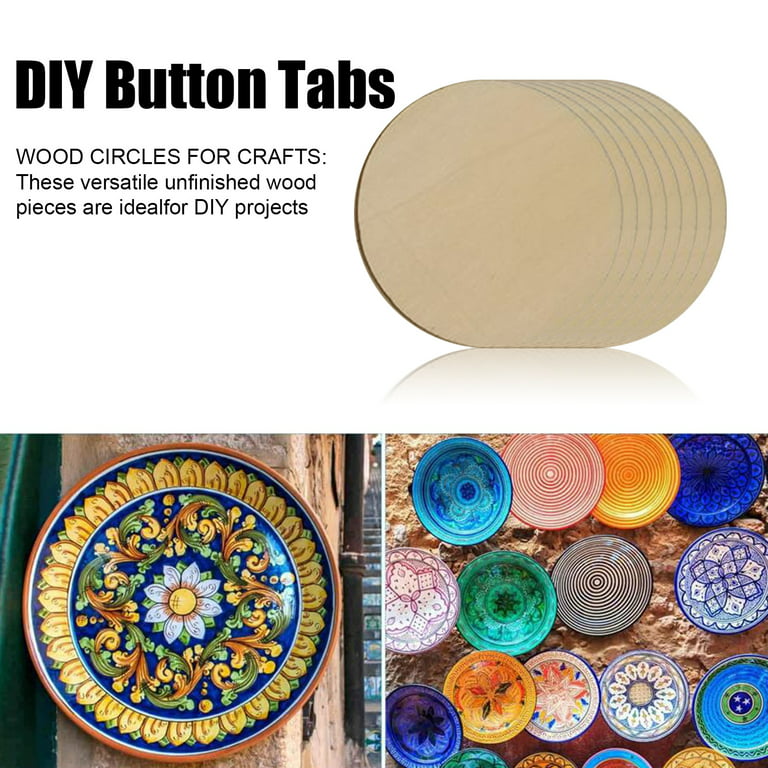 Dream Lifestyle Wood Circle Thick DIY Crafts Eco-friendly Wood