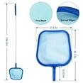 thumbnail image 2 of Pool Skimmer Net with 5 Sections 47\" Detachable Pole, Leaf Skimmer Mesh Rake Net for Spa Pond Swimming Pool, Pool Cleaner Supplies And Accessories for Cleaning Pool Leaves and Debris, 2 of 7