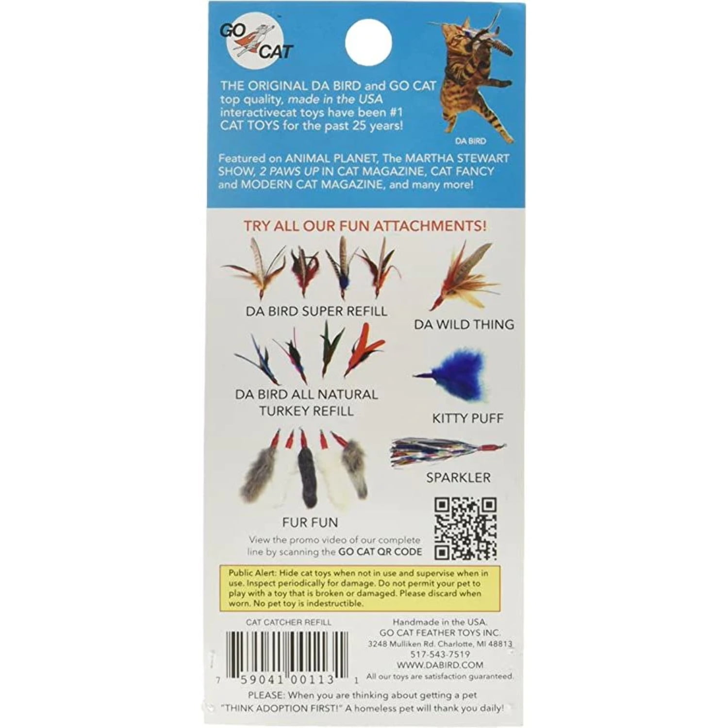Go Cat Da Bird Cat Toy Refill Accessories Cat Catcher Walmart