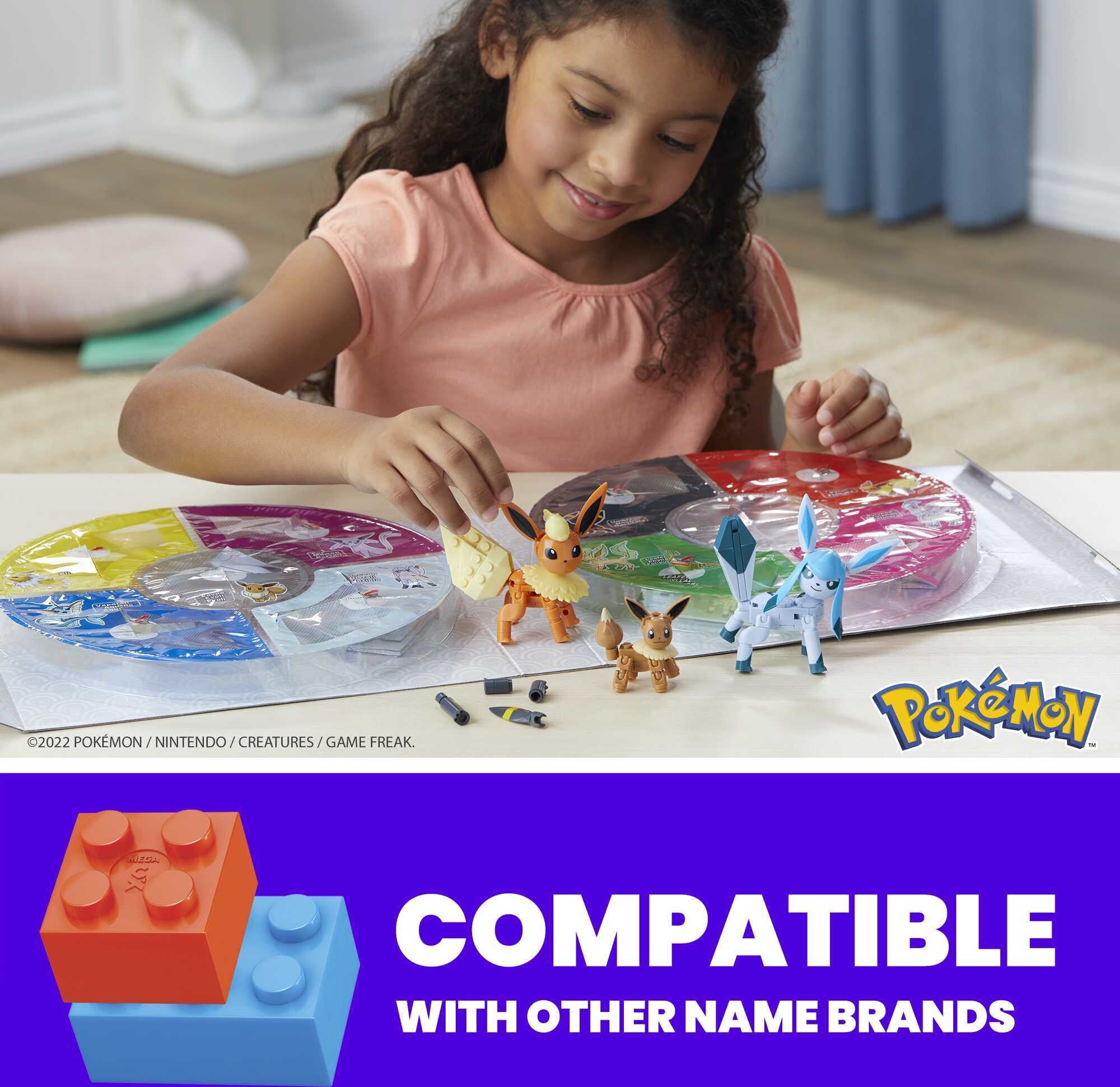  MEGA Pokemon Action Figure Building Toys for Kids, Every Eevee  Evolution with 470 Pieces, 9 Poseable Characters, Gift Idea : Toys & Games