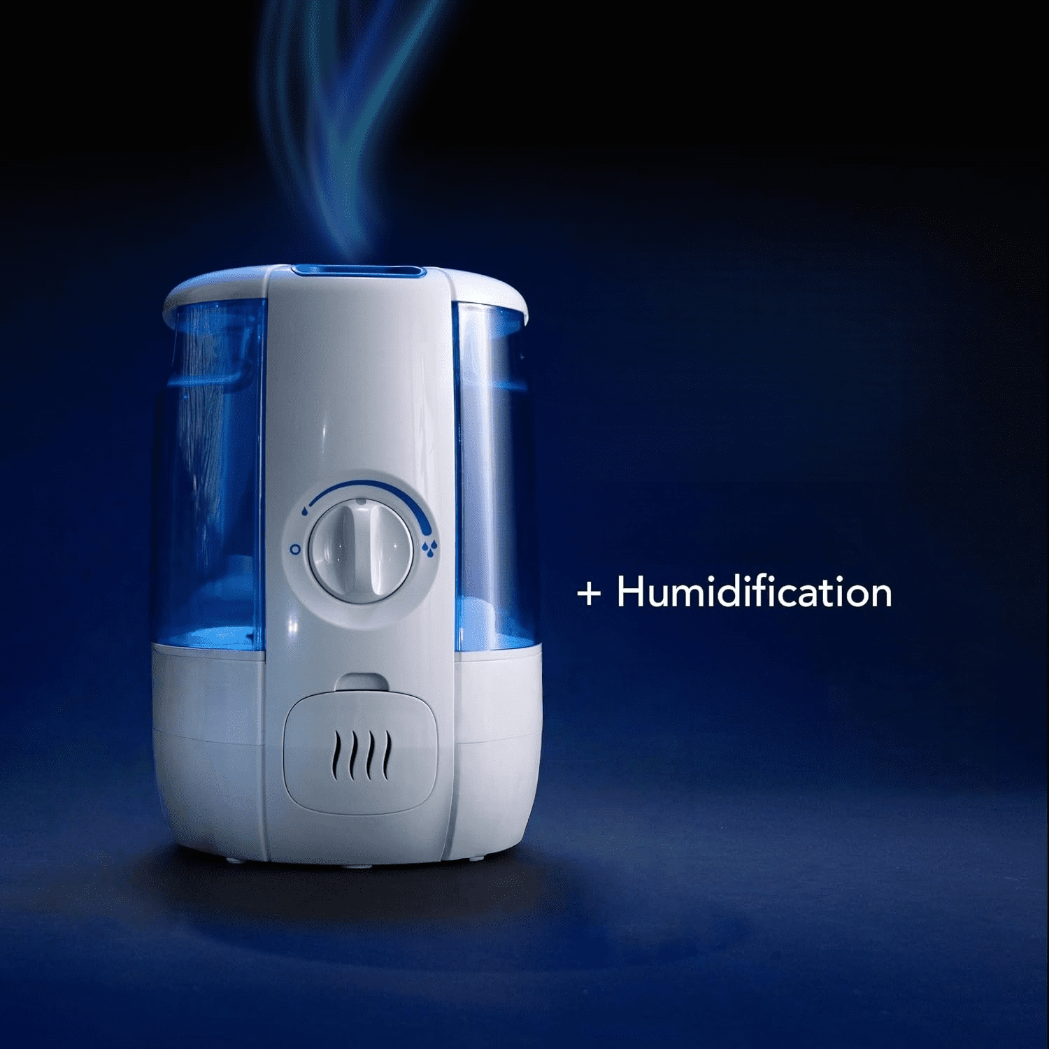 Cool Mist Humidifier Small to Medium Room Vaporizer for Baby, Kids, Adults, 1.2 Gal