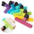 6 Pack Large Chip Bag Clips, Assorted Color Food Bag Clips,Heavy Duty