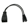 thumbnail image 1 of Cable Dual IEC320 C7 a C20, Cable divisor de potencia Universal Y para lámpara de escritorio, Monitor LCD, cámara Digital de 12,6 pulgadas, 1 of 8