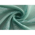 thumbnail image 3 of Sunyuer Sheer Curtains Floral Embroidery Drapes, 84 inch Voile Light Filtering Window Curtain Set for Living Room Bedroom, 2 Panels, Blue, 3 of 5