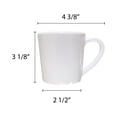 thumbnail image 2 of Excellante Color White melamine dinnerware collection 3.125 inch mug/cup - 7 oz, comes in dozen, 2 of 2
