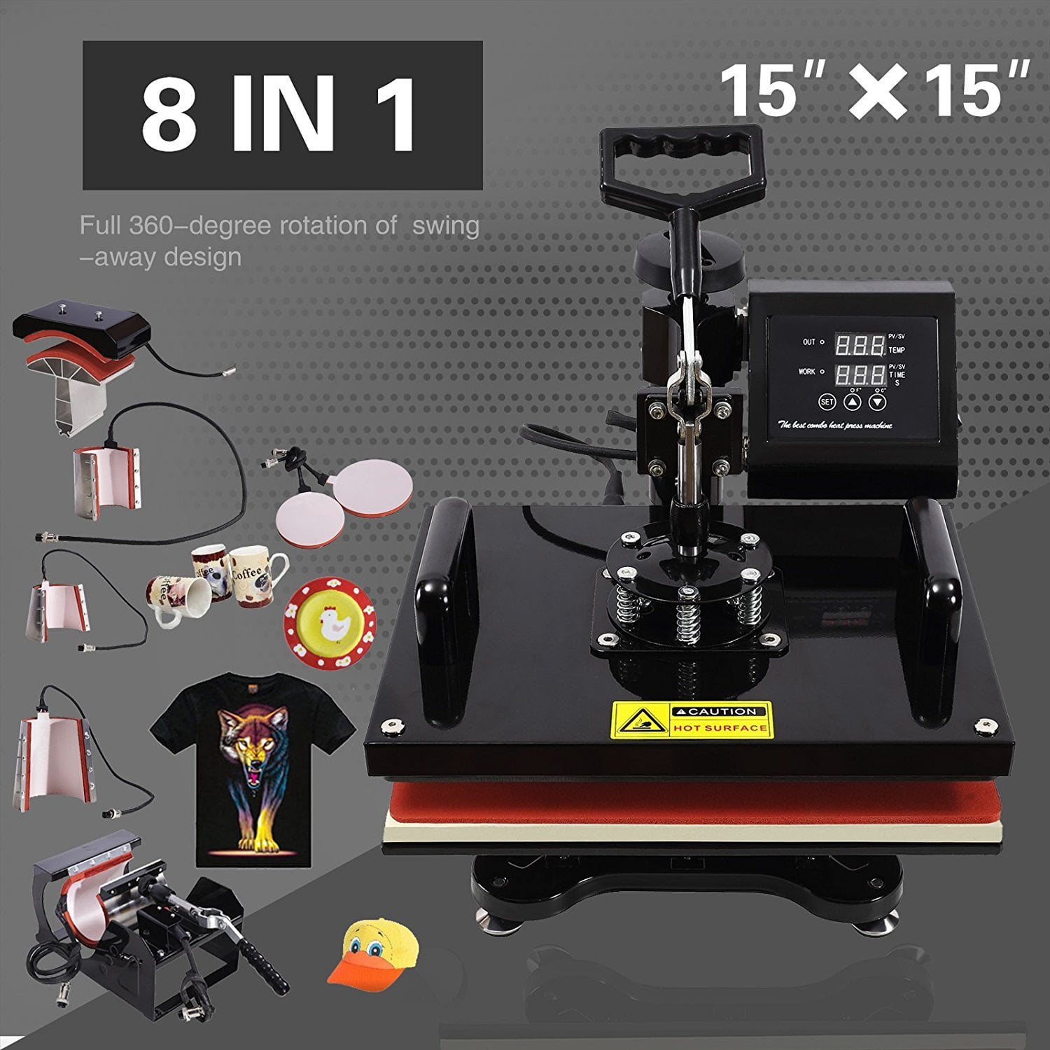 Heat Press Machine Swing Away Digital Sublimation Heat Pressing