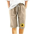 thumbnail image 2 of Alllist Shorts for Women Mid Short Yellow Solid Trousers Skorts for Woman, 2 of 4